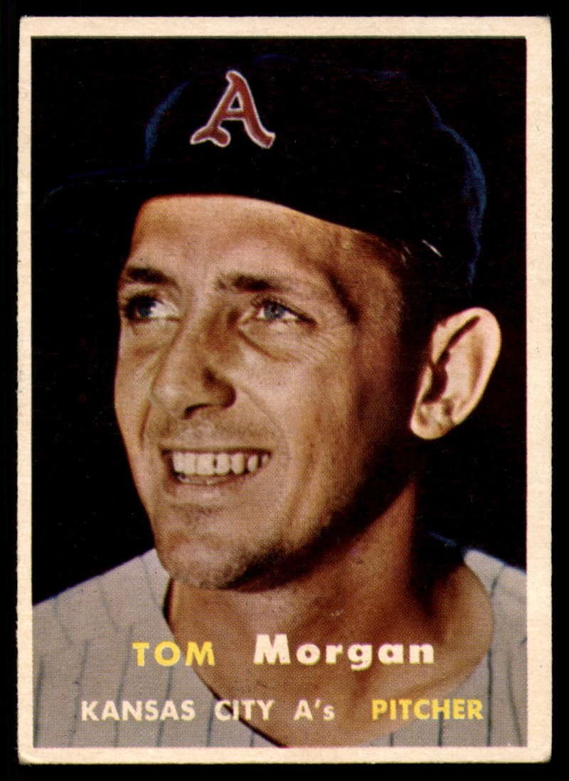 1957 Topps #239 Tom Morgan Baseball Card (EX++ Condition) - MLB Athletics Vintage Collectible for Sports Memorabilia & Fan Display