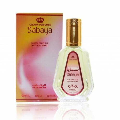 Al Rehab Sabaya 50ml Perfume Spray - Floral Eau de Parfum with Rose, Citrus & Green Notes | Daytime Fresh & Spicy Scent | Perfect for Work, Date Night & Special Occasions