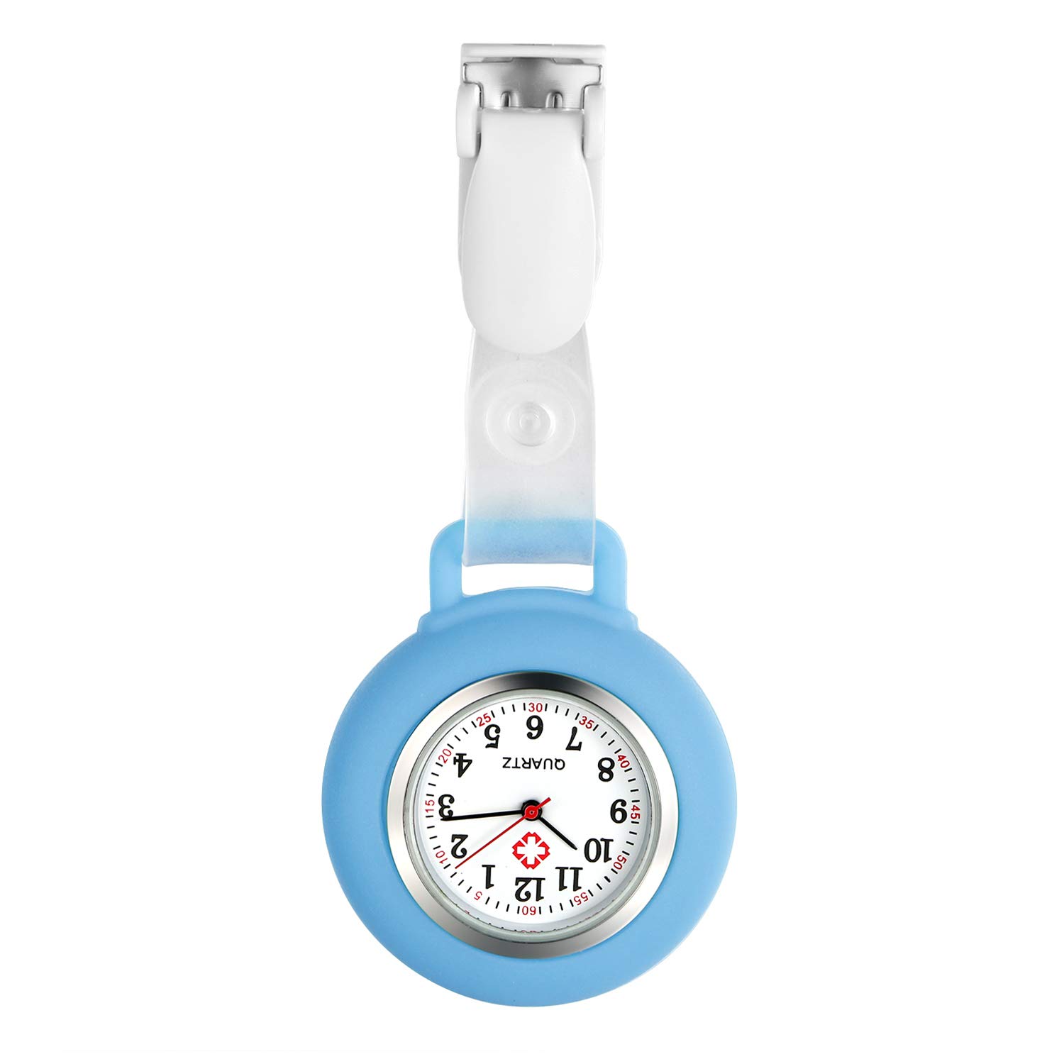 Nurse Watch with Second Hand - 7 Pack for Doctors & Nurses - Lapel & Pocket Watch for Medical Use