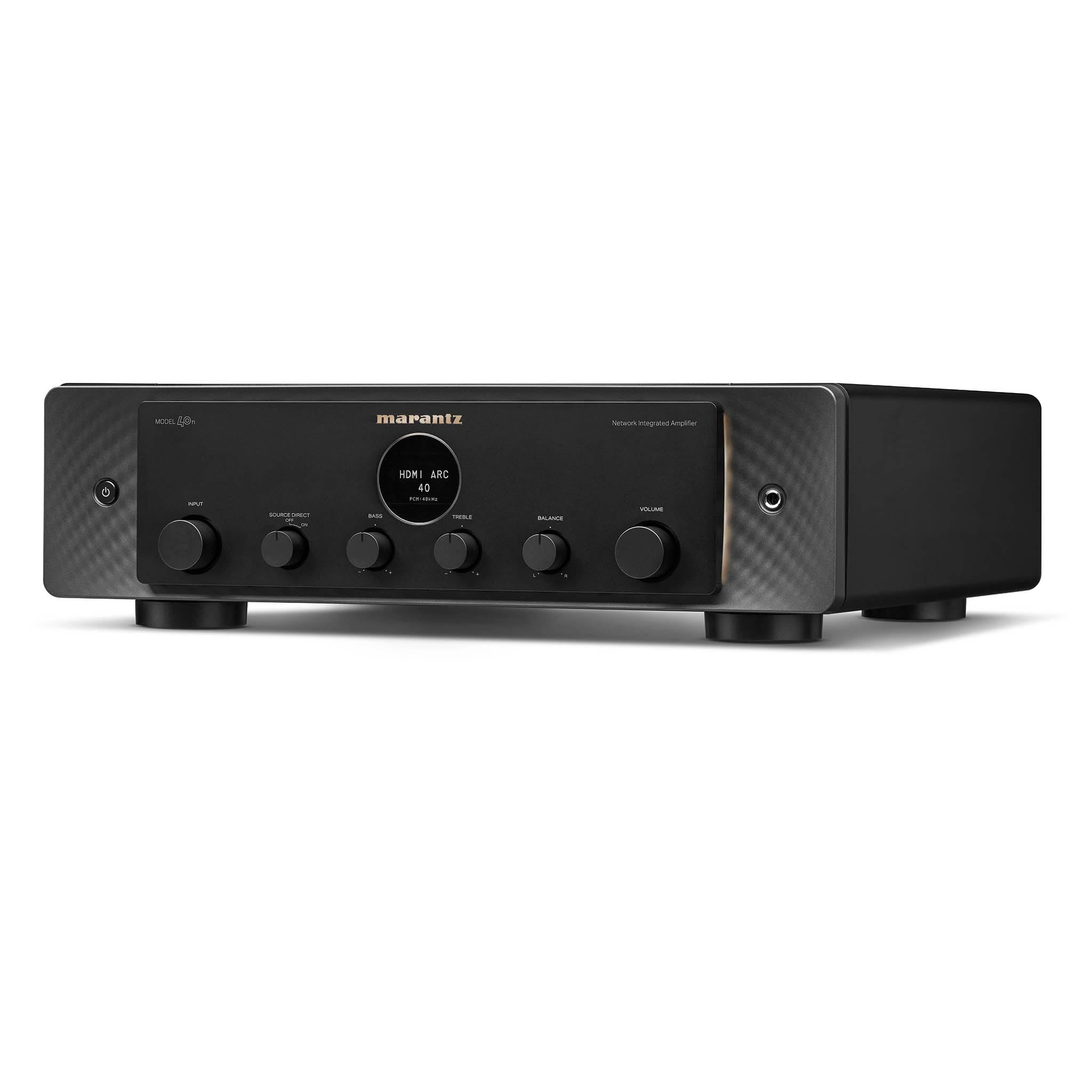 Marantz MODEL 40n Hi-Fi Streaming Integrated Amplifier with HEOS | Premium Audio System for Home Theater & Music Listening | Perfect for Audiophiles & Home Entertainment