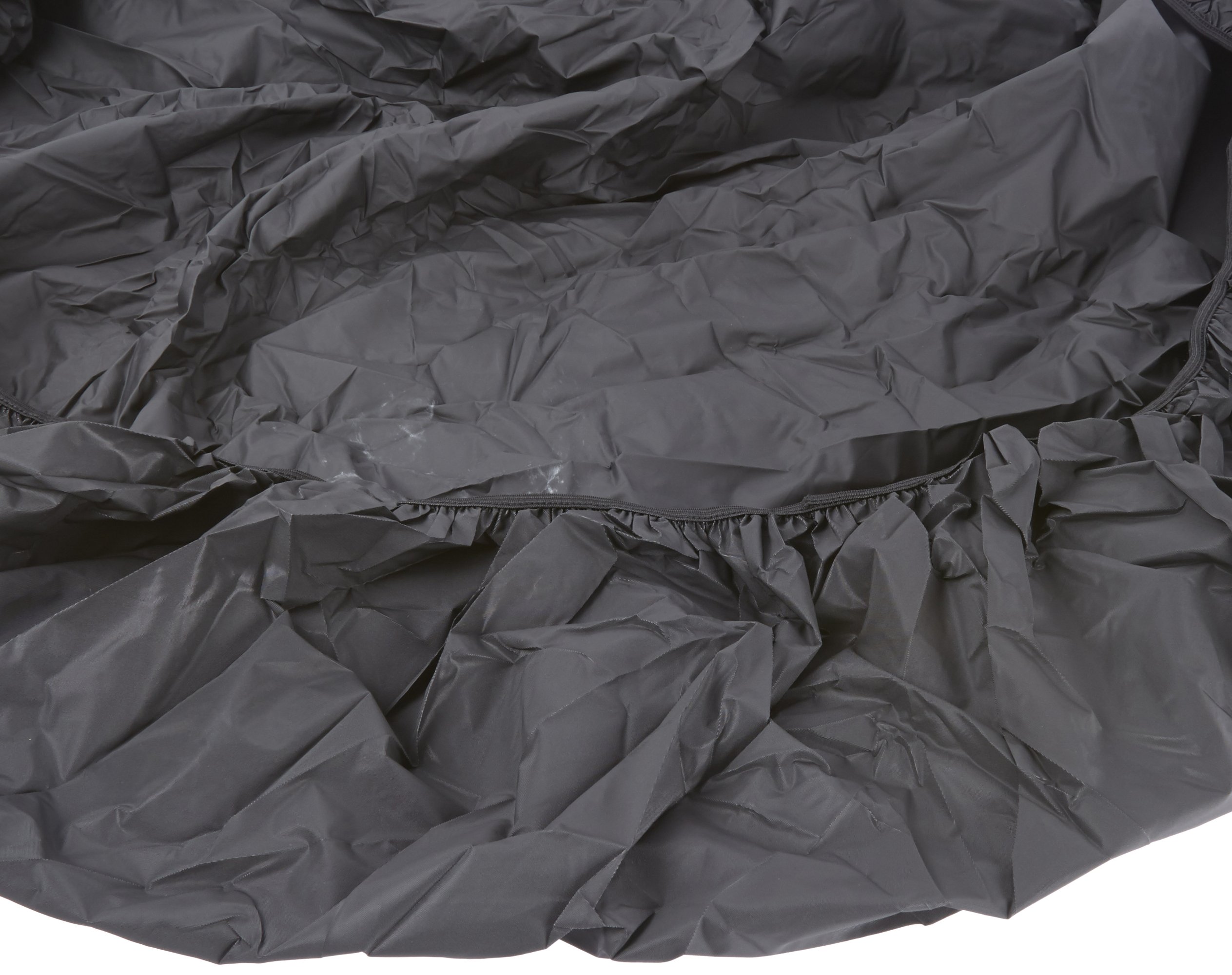 Kwik-Cover 72-BLK 72-Inch Round Black Fitted Tablecloth - Case of 50 - Perfect for Banquets, Weddings, and Catering Events