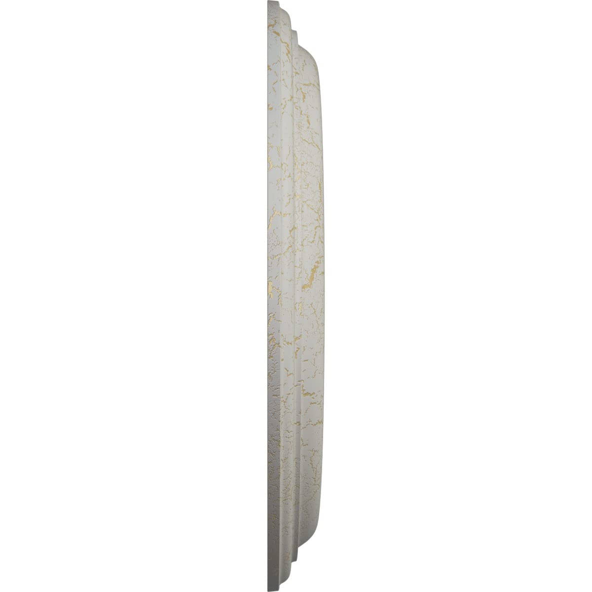 Ekena Millwork CM12TRPCC 12-Inch Traditional Ceiling Medallion - Hand-Painted Pot of Cream Crackle Finish, 1-Inch Projection (Fits Canopies up to 2 3/4