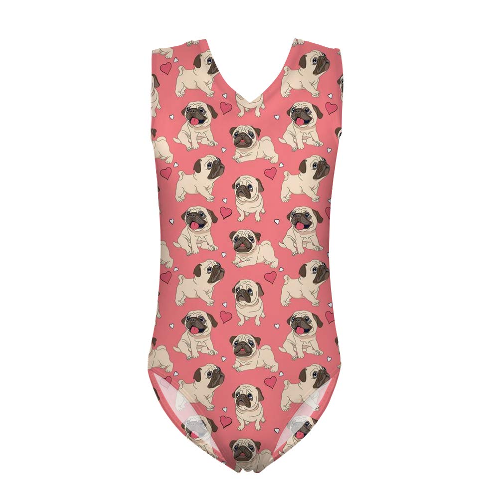 HUGS IDEA Girls Gymnastics Leotard - One Piece Swimsuit for Beach, Pool & Dance - Comfortable Stretch Fabric for Training, Performance & Summer Activities