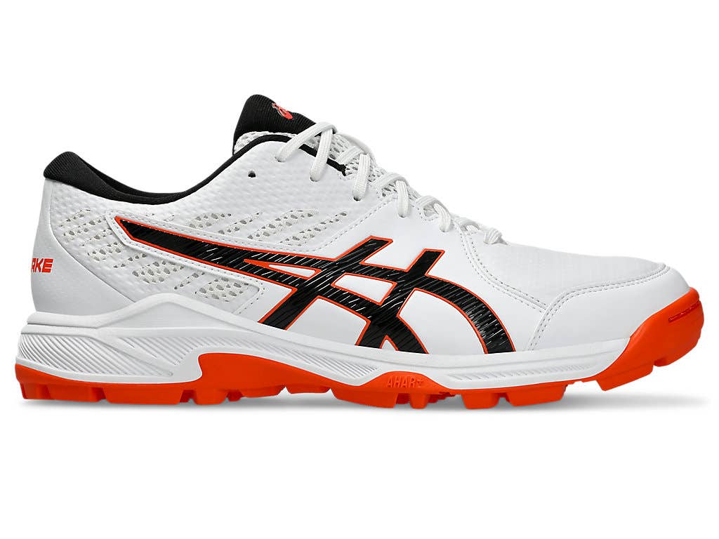 ASICS Gel-Peak 2 White & Black Cricket Shoes - Lightweight Performance Footwear for Cricket Matches & Training Sessions