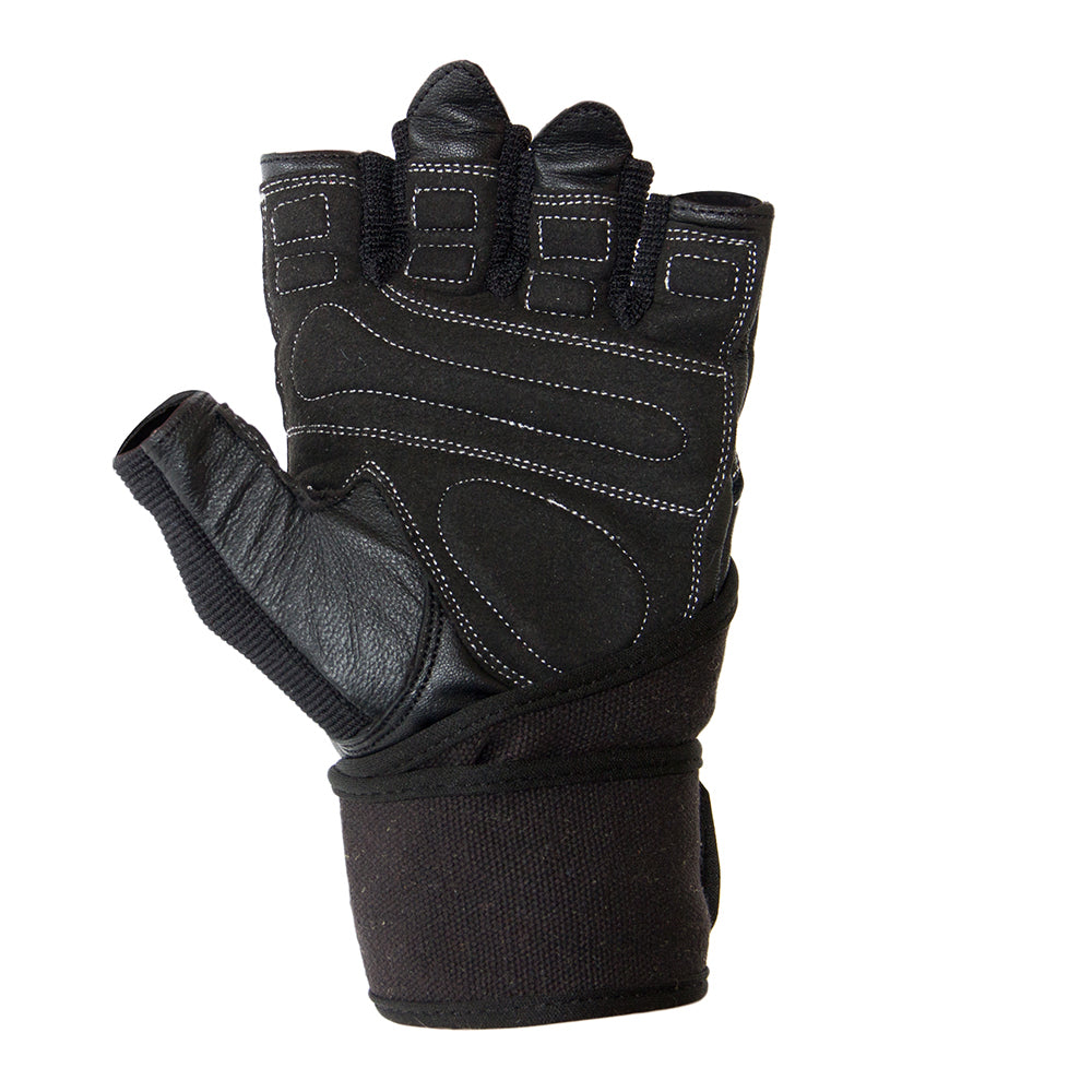 Dallas Wrist Support Gloves - Black - Weightlifting & CrossFit Wrist Wraps for Gym Training & Powerlifting Support