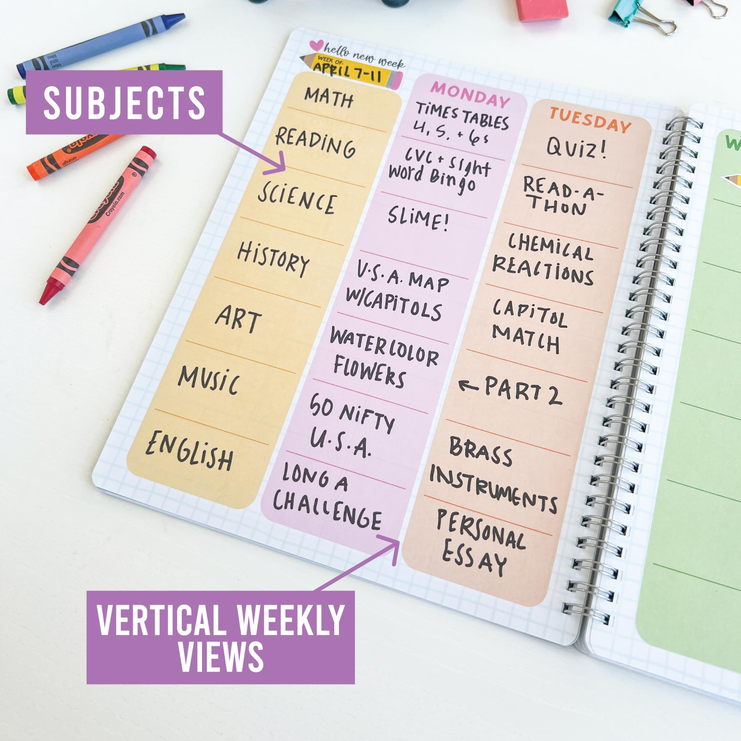 2025-2026 Teacher Planner - Undated Academic Lesson Planner with Stickers, Monthly & Weekly Calendar Pages, Student Roster & Substitute Info - Retro Classroom Organizer for Homeschool & School Teachers | Perfect for Lesson Planning, Grade Tracking & Classroom Management