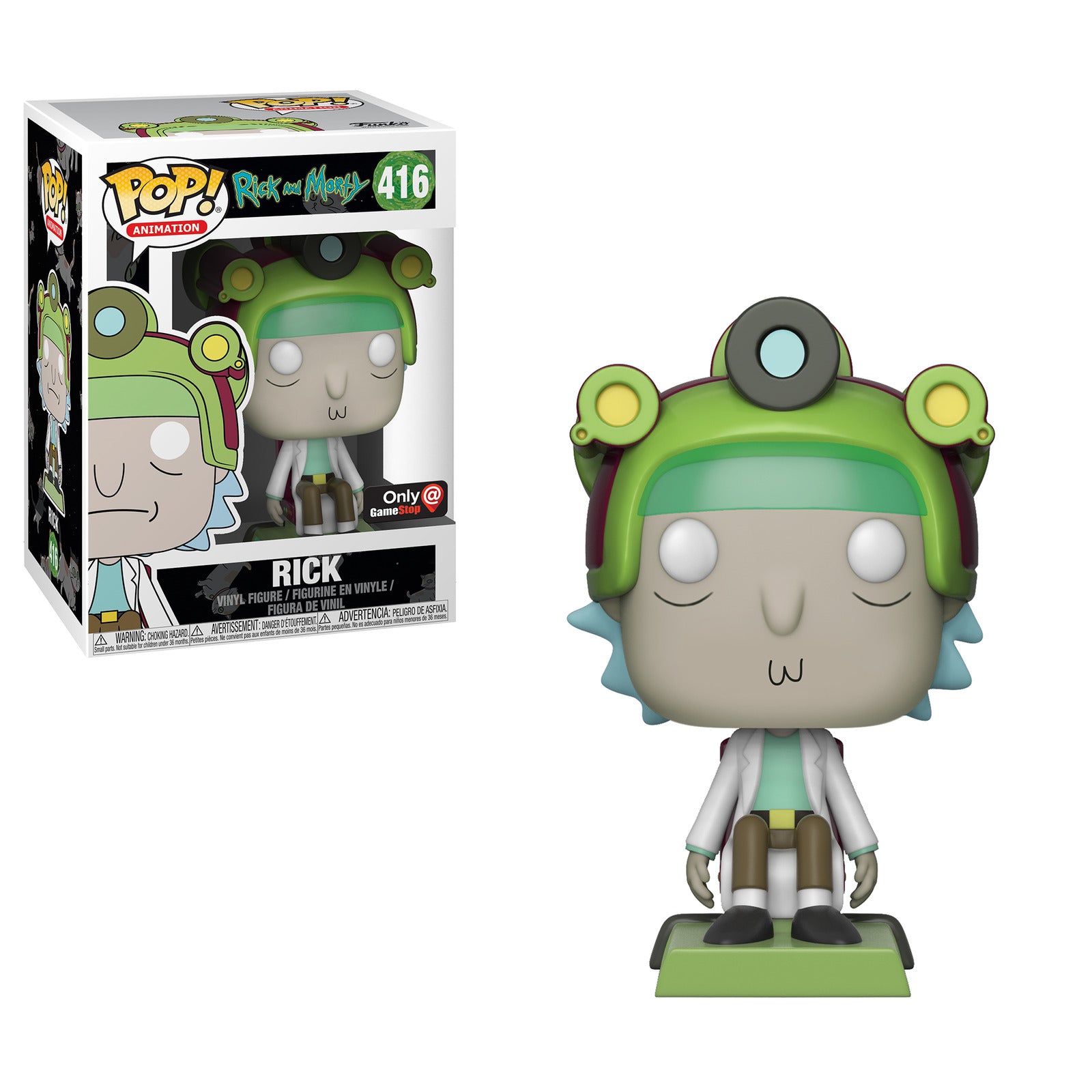 Rick and Morty Blips and Chitz Rick Exclusive Funko Pop - Collectible Vinyl Figure for Fans | Perfect for Display, Gifts, and Pop Culture Collections