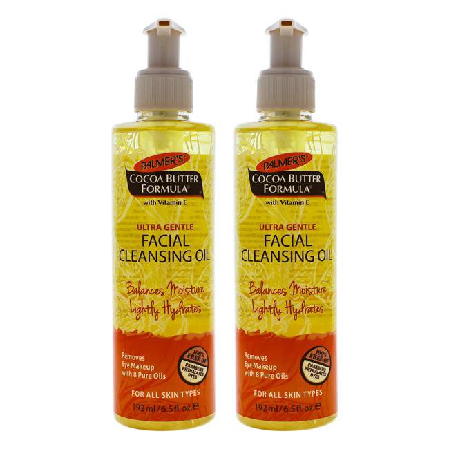 Organic Cocoa Butter Facial Cleansing Oil for Dry & Sensitive Skin - Deep Hydration & Makeup Removal - Perfect for Night Skincare Routine & Travel Essentials