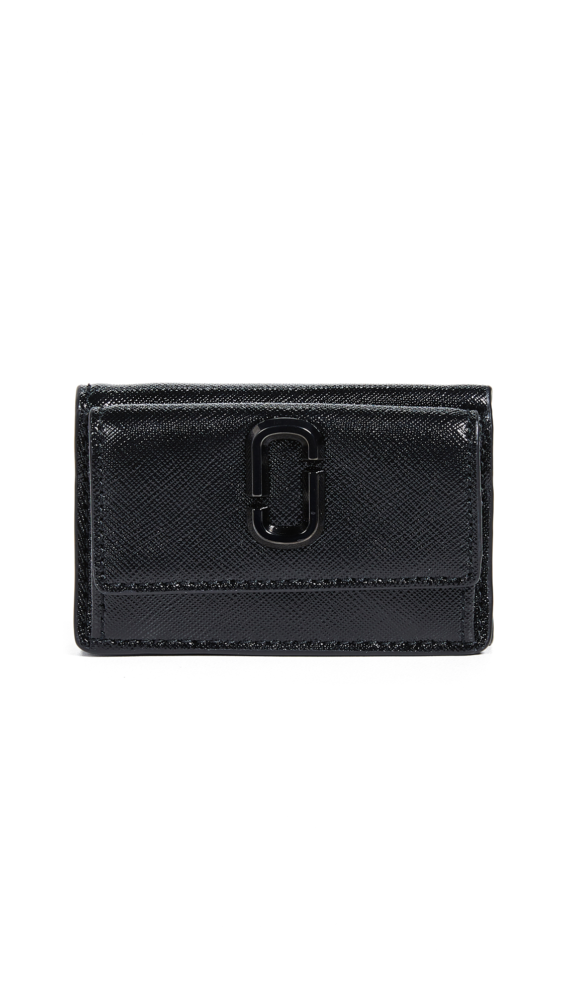 Marc Jacobs Women's Snapshot Mini Trifold Wallet - Stylish Compact Card Holder for Credit Cards & ID - Perfect for Everyday Use, Travel & Night Out