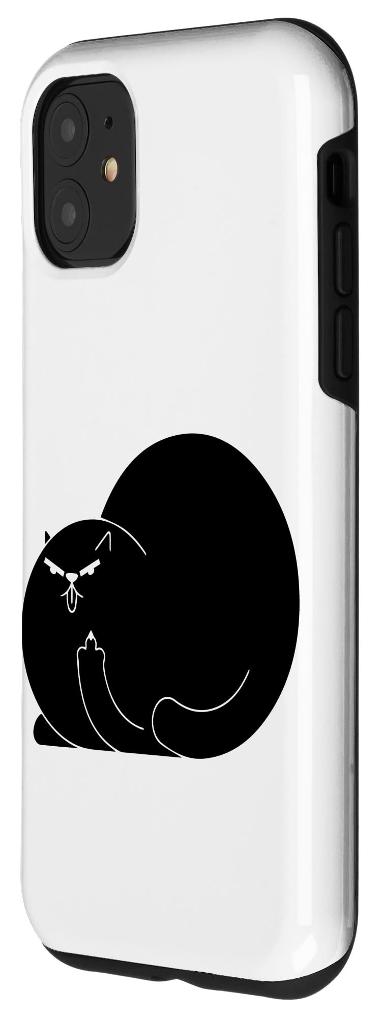 iPhone 11 Cat Finger Case - Funny Middle Finger Cat Phone Cover for iPhone 11 - Perfect for Prank Gifts, Cat Lovers & Unique Phone Accessories