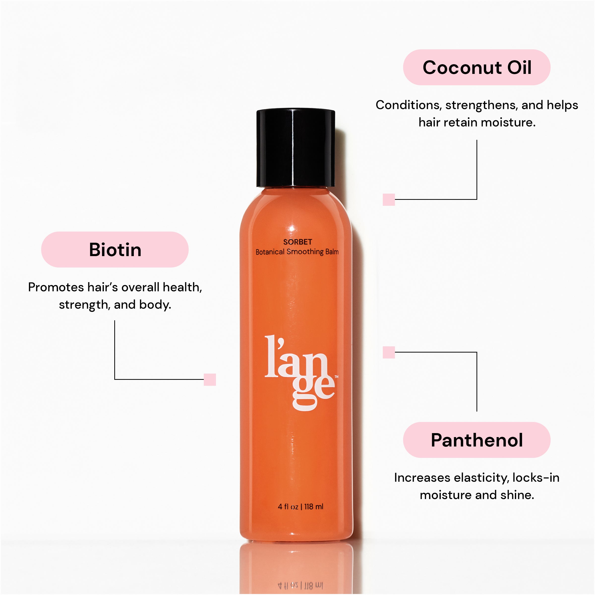 Sorbet Botanical Smoothing Balm for Frizzy Hair - Natural Hair Styling & Hydration - Perfect for Dry, Damaged Hair & Daily Styling
