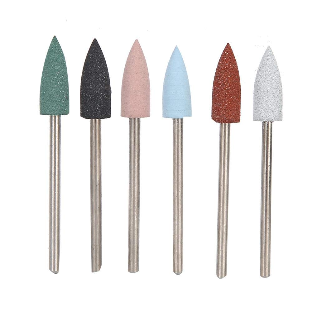 Professional 6-Piece Nail Drill Bit Set for Acrylic & Gel Nails - Sanding, Polishing & Dead Skin Removal - Manicure Pedicure Tools for Salon & Home Use (#11) - Perfect for Nail Art, Cuticle Care & DIY Beauty