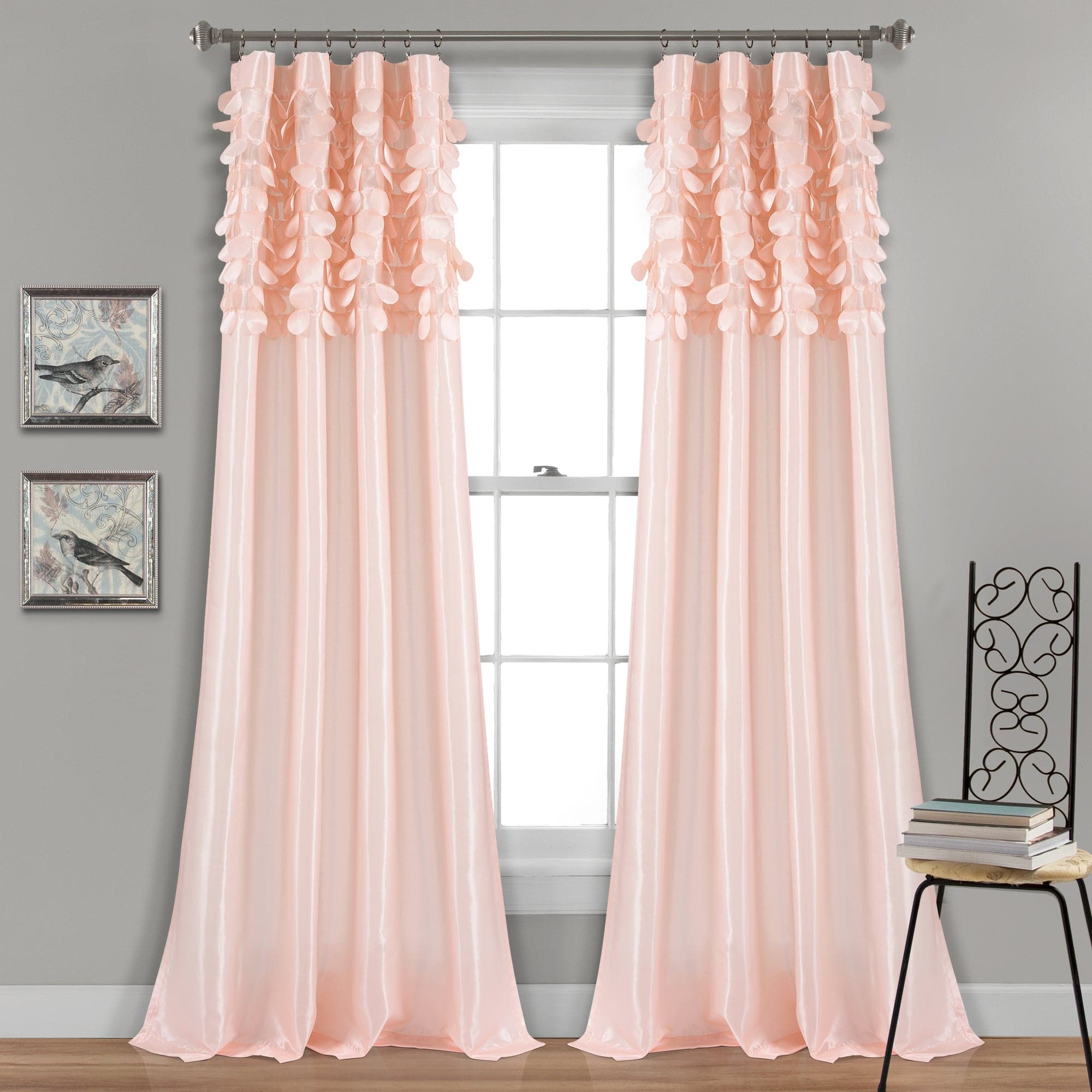 Circle Dream Window Curtain Set - Blackout Curtains for Bedroom & Living Room - Modern Home Decor with Geometric Circle Design - Perfect for Privacy, Light Blocking and Stylish Interior Design
