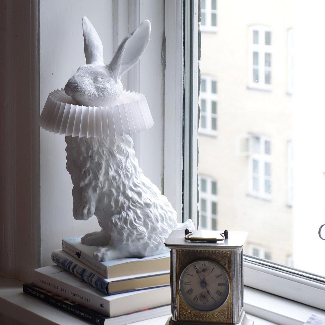Rabbit X Table Lamp - Modern LED Nightstand Light for Bedroom, Living Room, Office - Warm White & Cool White Dimmable Desk Lamp with USB Port - Perfect for Reading, Working, and Relaxing