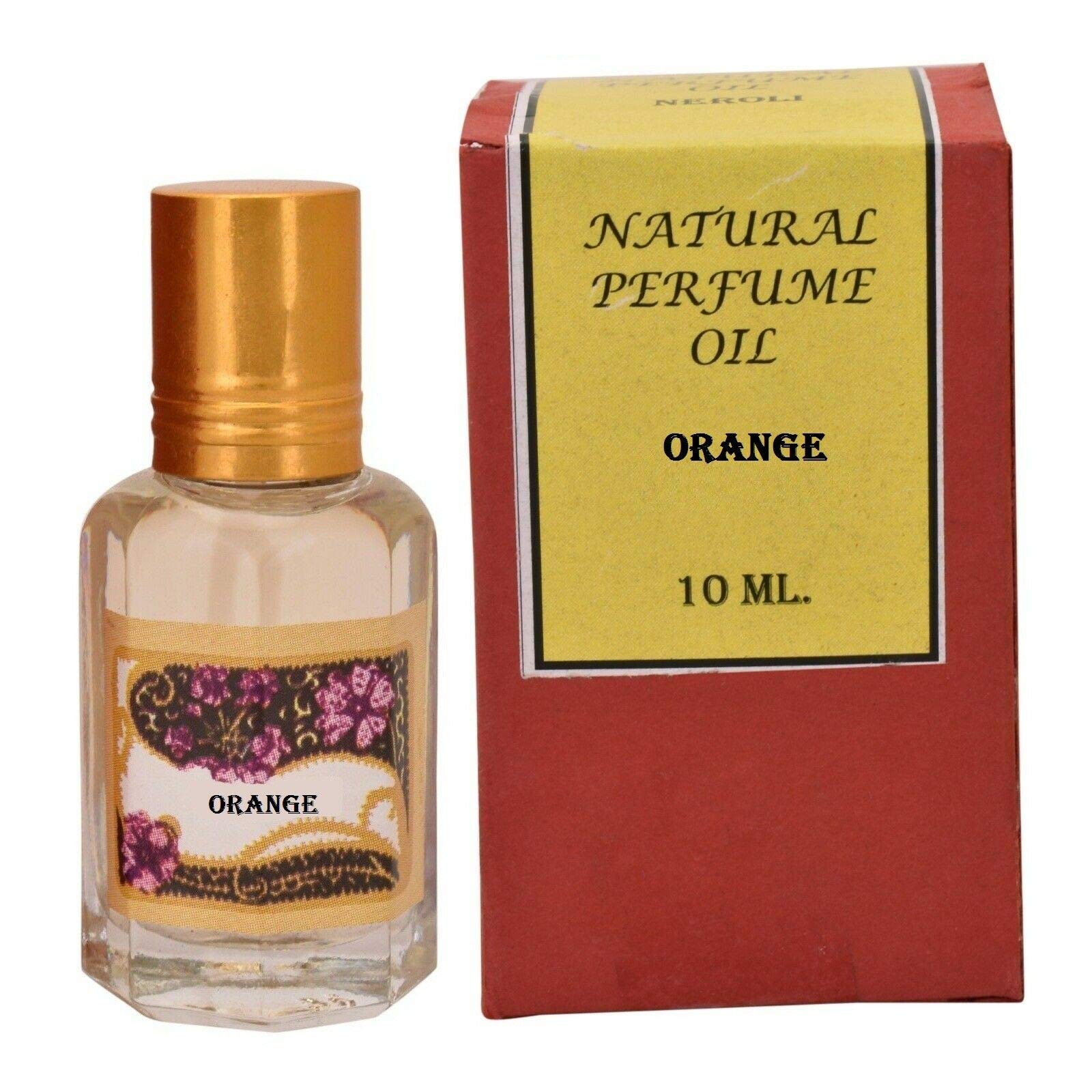 Attar Natural Perfume Oil - Alcohol-Free Indian Ittar Fragrance 10ml (Orange Scent) for Women & Men | Long-Lasting Essential Oil Perfume for Daily Wear, Meditation & Special Occasions