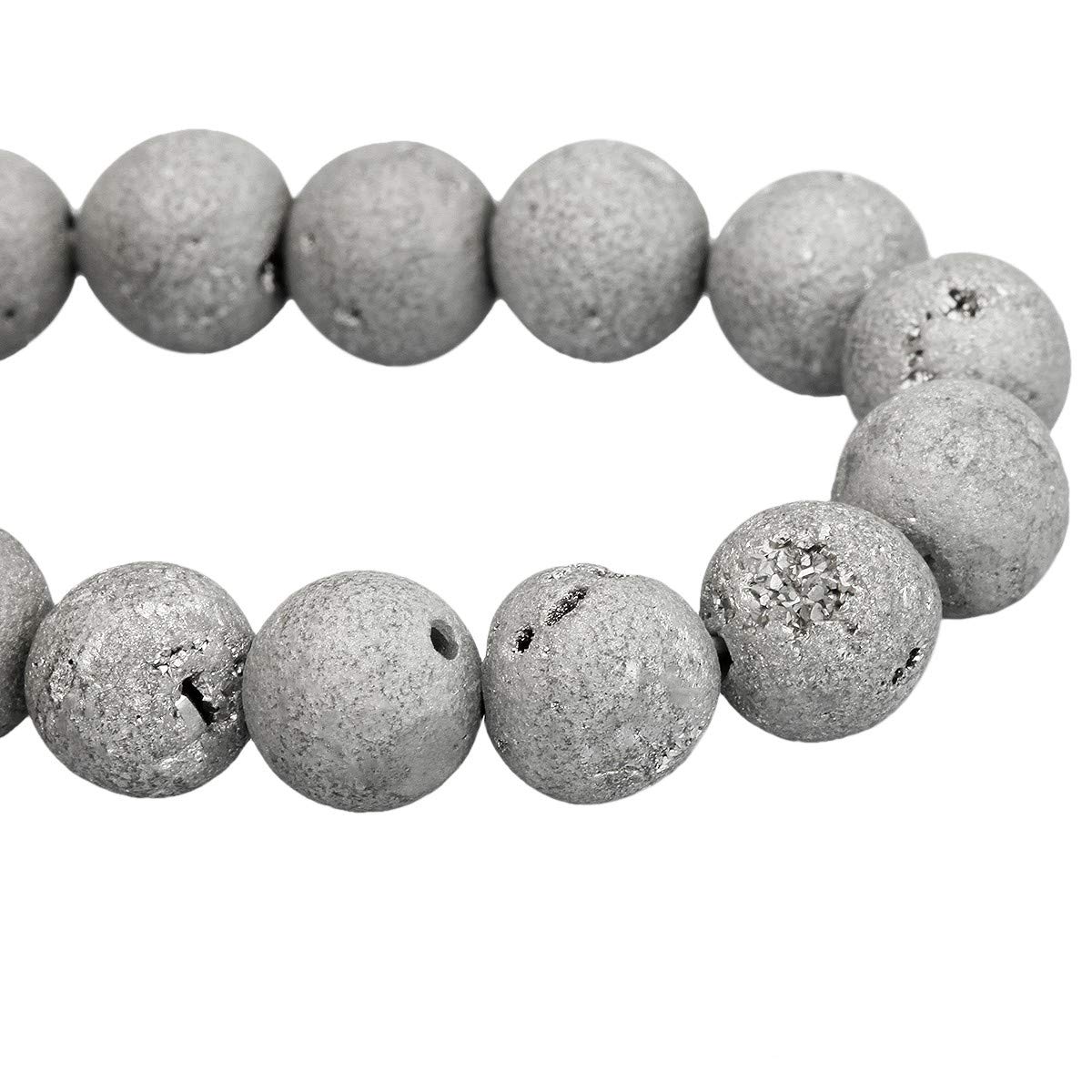 Natural Lava Rock Beads Bracelet for Men & Women - 8mm Chakra Healing Stone, Aromatherapy Essential Oil Diffuser, Yoga Meditation Jewelry - Perfect for Spiritual Healing, Stress Relief & Mindful Living