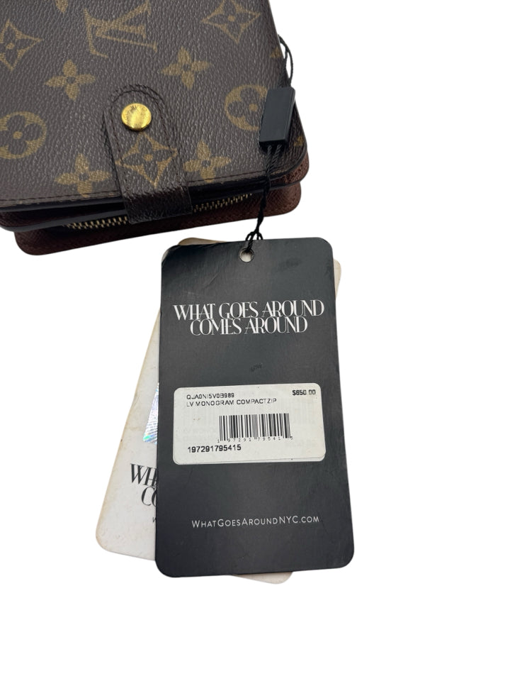 Louis Vuitton Zippy Monogram Compact Wallet for Women - Genuine Leather Zip Around Coin Purse & Card Holder - Perfect for Everyday Use, Travel & Gift Giving