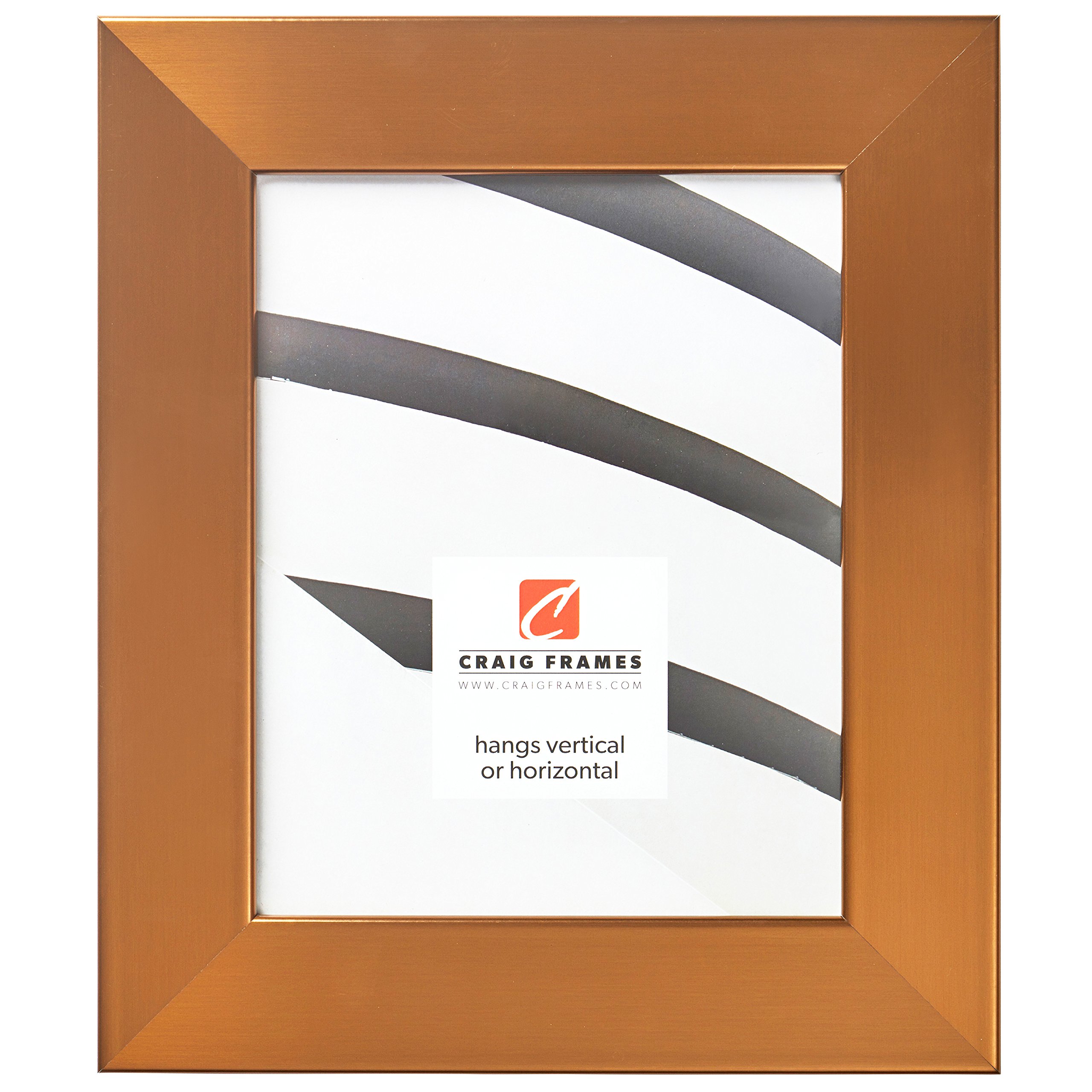 Craig Frames Bauhaus 18x24 Inch Picture Frame - Stainless Brass for Wall Art