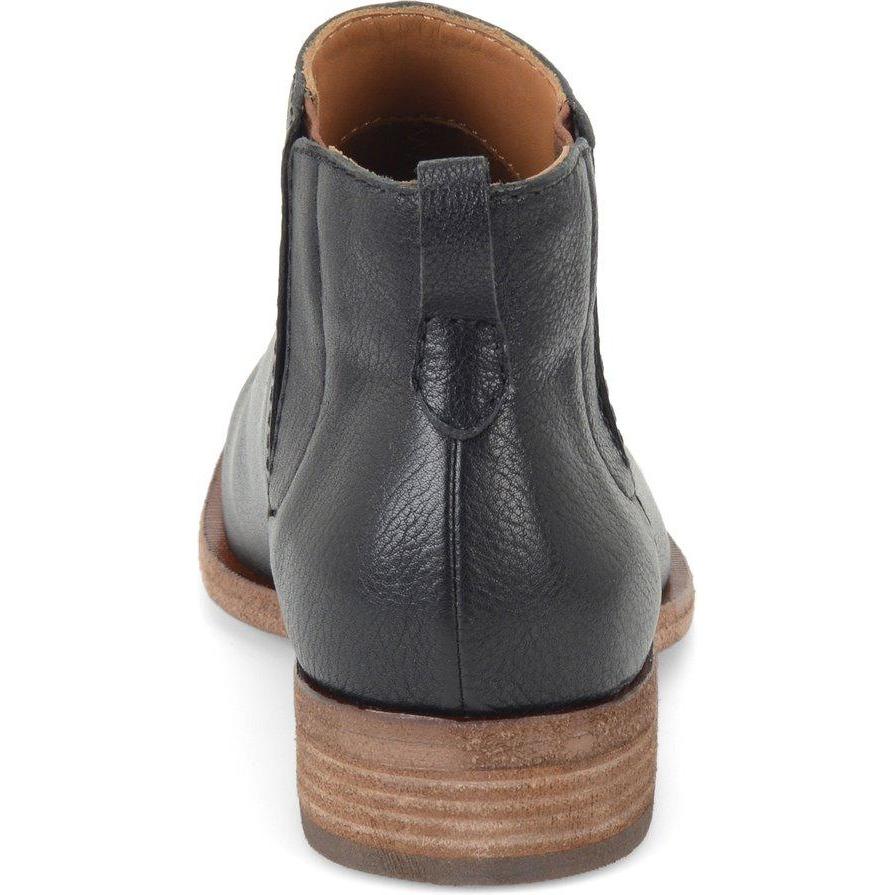 KORK EASE VELMA Black Leather Ankle Boots for Women - Comfortable & Stylish - Perfect for Work, Party & Night Out (Final Sale)