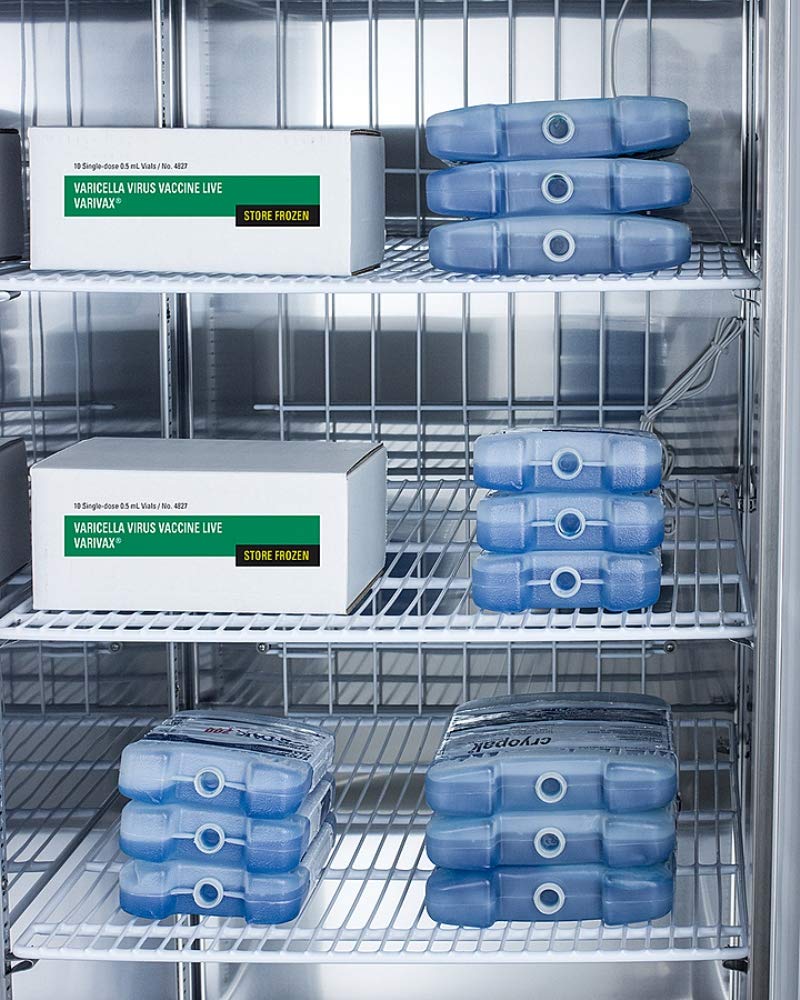 Summit Appliance AFS23MLLH 23 cu.ft. Stainless Steel Upright Pharmacy Freezer - Frost-Free, Left-Hand Door, Adjustable Shelves & Digital Thermostat - Perfect for Medical Labs, Pharmacies, and Vaccine Storage