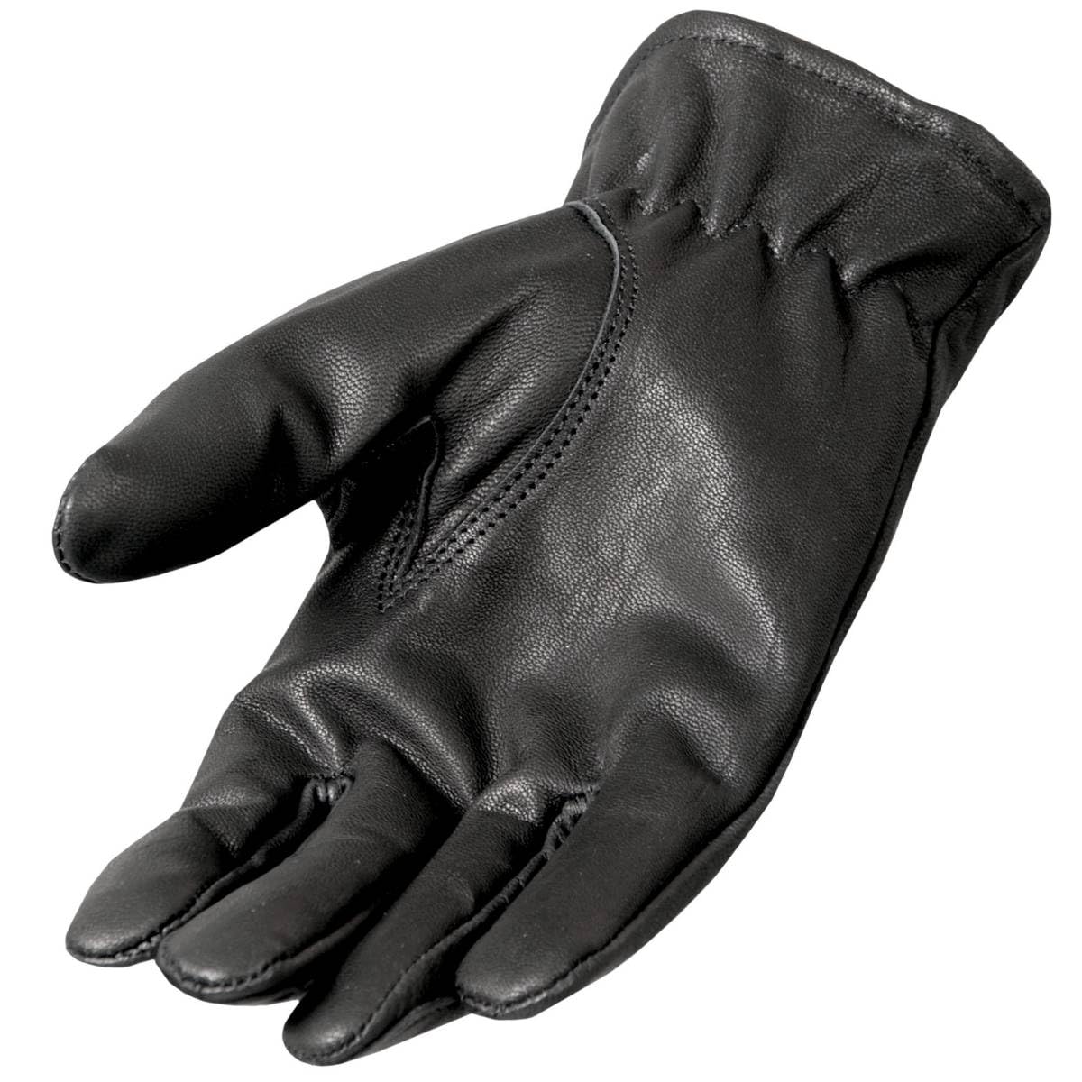 Hot Leathers Fleece Lined Leather Gloves for Men & Women - Winter Motorcycle Riding, Skiing, Snowboarding & Outdoor Activities - Warm & Durable Cold Weather Gloves
