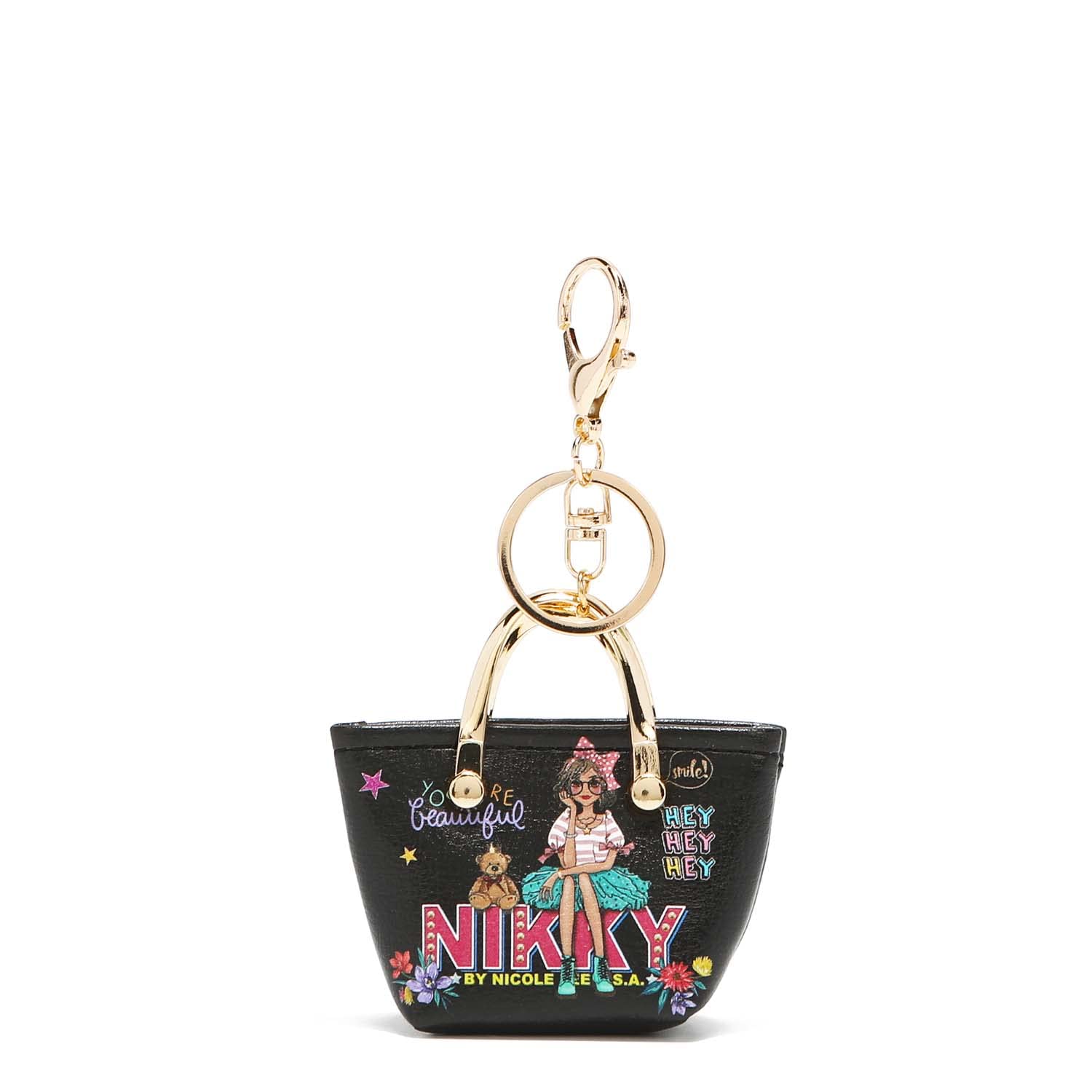 Destiny by Nicole Lee Mini Coin Purse Keychain - Small Change Pouch with Hook for Women & Girls | Perfect for Keys, Coins & Small Essentials