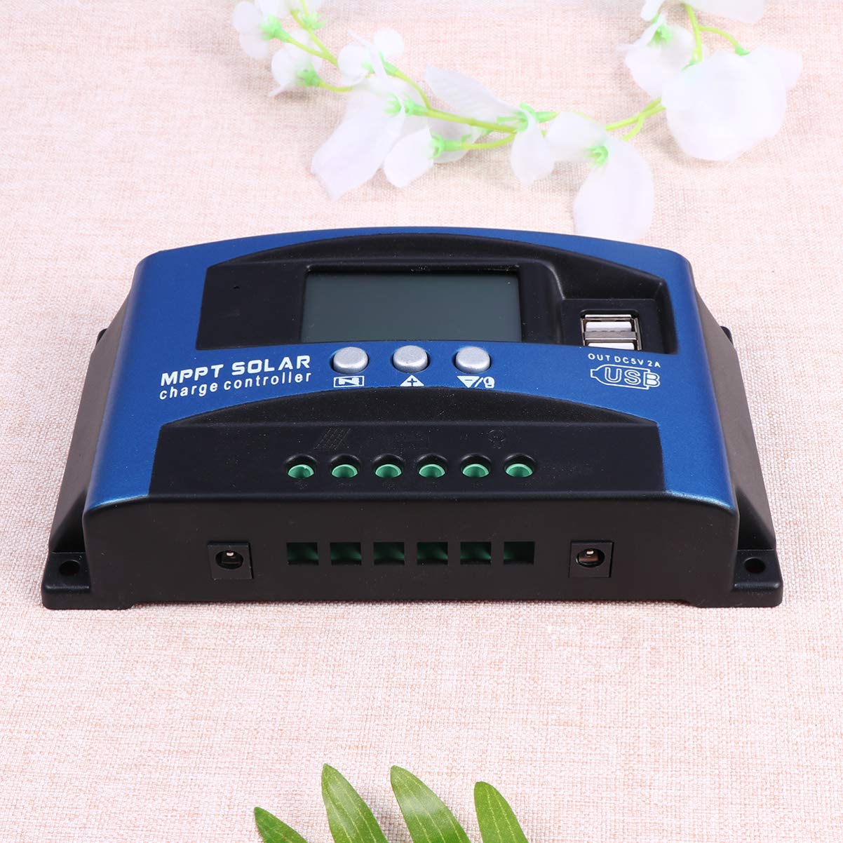 12V MPPT Solar Charge Controller for Solar Panels - Efficient Solar Panel Charger Regulator for 12V Batteries - Perfect for RV, Boat, Off-Grid & Home Solar Systems