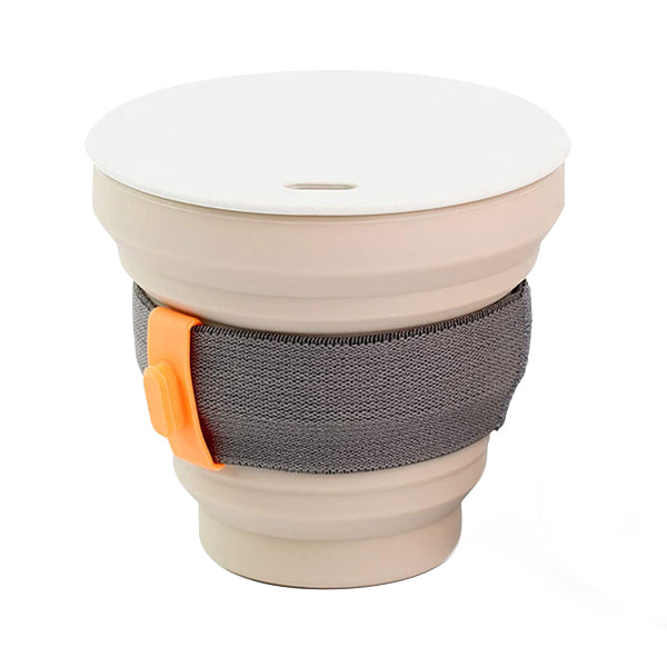HUNU Collapsible Travel Cup - Portable Silicone Foldable Water Bottle for Camping, Hiking & Outdoor Activities