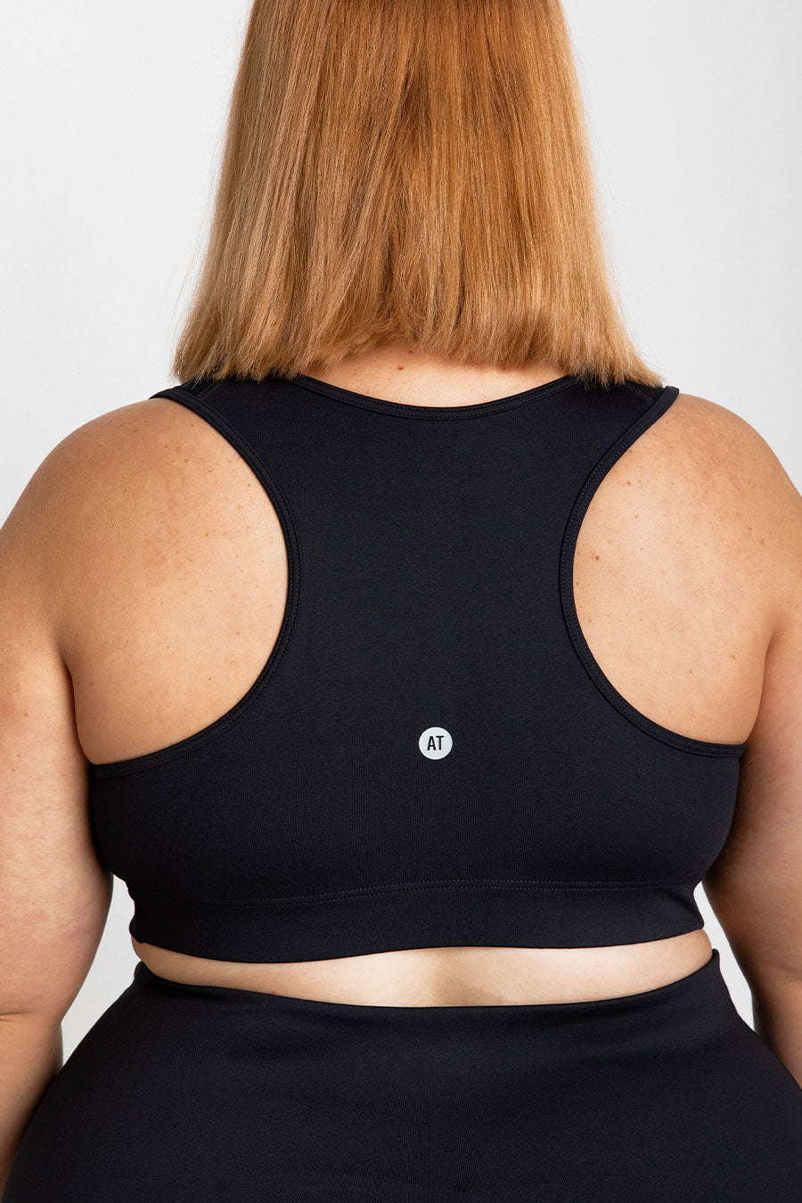 Black Training Move Crop Top - Women's Workout Shirt for Yoga, Running & Gym