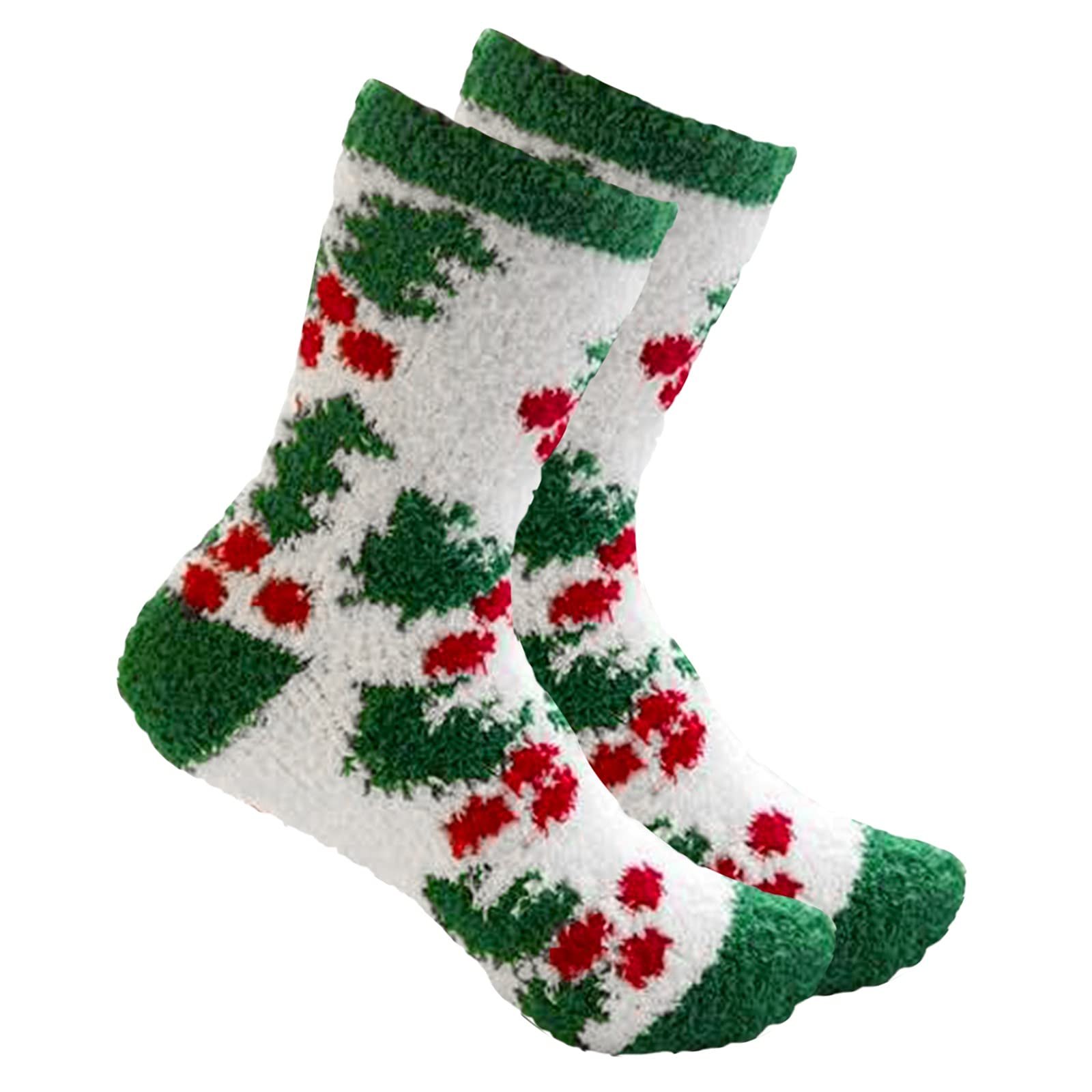 Women's Fuzzy Socks - Ultra Soft Warm Winter Plush Slipper Socks | Cozy Fluffy Non-Slip Socks for Indoor/Outdoor | Perfect Christmas Gifts for Her, Home & Office Comfort