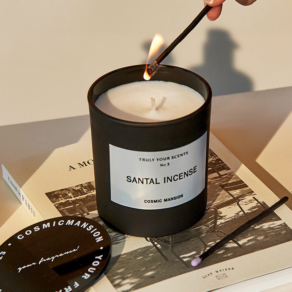 Cosmic Mansion Girl with Rose Scented Candle - 180g & 250g Soy Wax Jar Candle for Home Decor, Romantic Gifts & Relaxation
