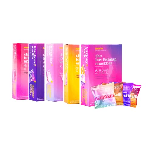 BelliWelli Vegan & Gluten-Free Snack Bars - Blueberry Muffin, Birthday Cake, Lemon White Chocolate & Fudge Brownie Variety Pack | Healthy On-the-Go Snacks for Work, School & Travel