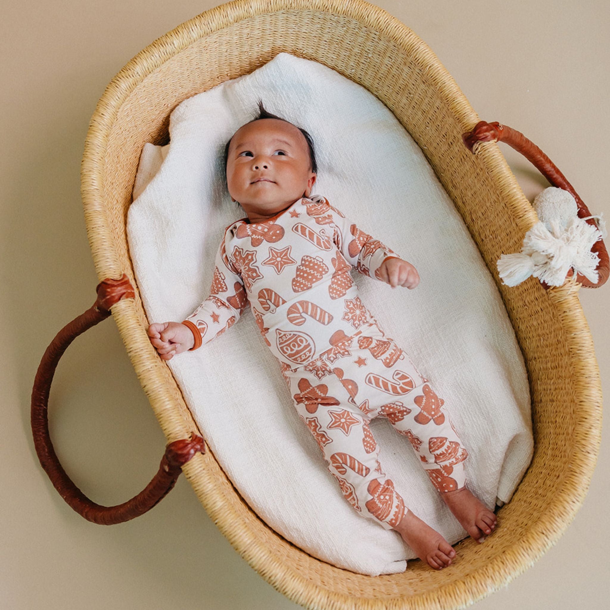 Adorable Gingerbread-Themed Baby Pants - Soft & Comfortable for Infants & Toddlers - Perfect for Christmas, Holiday Photos & Family Gatherings