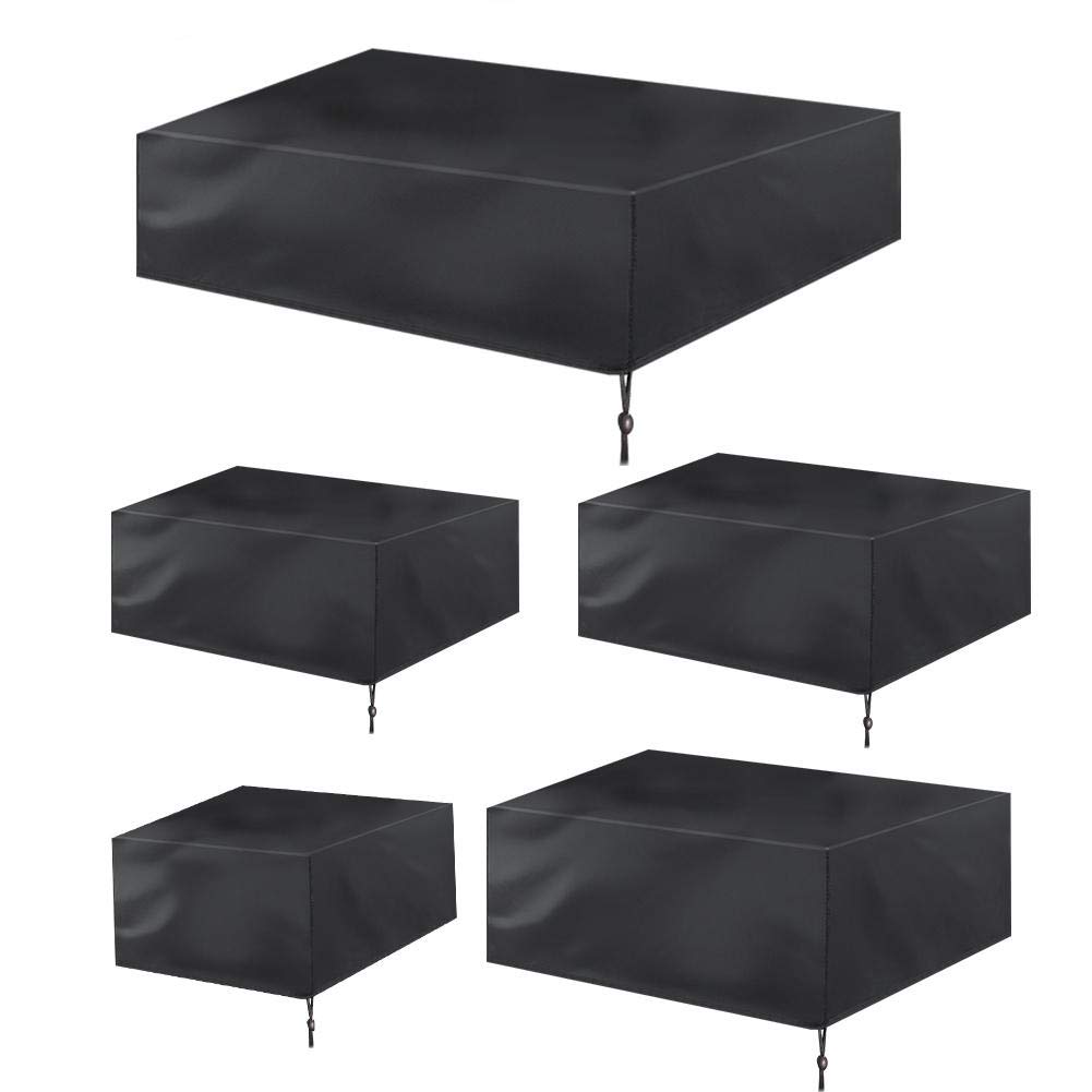 Alomejor Waterproof Dustproof Outdoor Table Cover - Heavy Duty Patio Furniture Protector for Garden, Dining Sets, Chairs - All Weather UV Resistant for Backyard, Deck & Poolside Use
