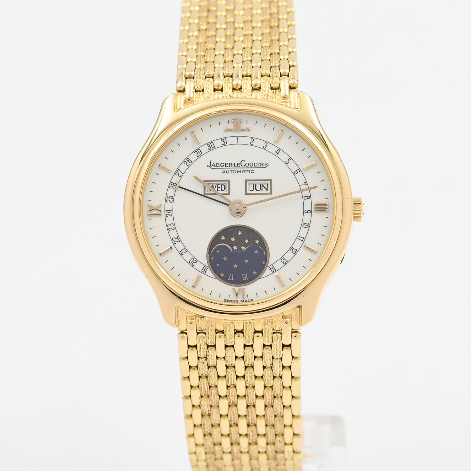 Jaeger-LeCoultre Master Triple Date Automatic Men's Watch - Luxury Swiss Chronograph with Moon Phase for Business & Formal Occasions