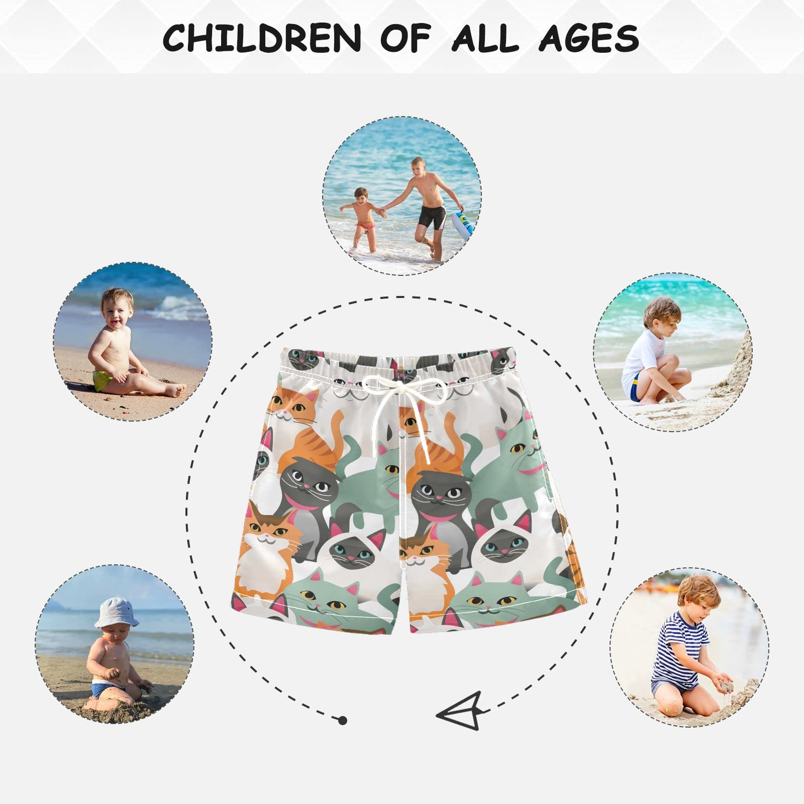 **Boys' Quick-Dry Swim Trunks for Toddlers & Kids (2T-16) - Adjustable Waist Swim Shorts in Blue - Perfect for Beach, Pool & Summer Water Play**