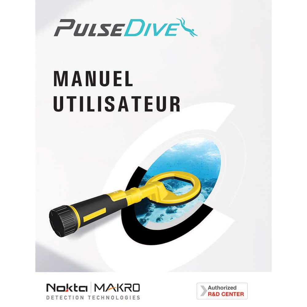 Nokta PulseDive Manual Digital Metal Detector - Waterproof Pinpointer for Treasure Hunting & Gold Prospecting - Perfect for Beach, River & Outdoor Adventures