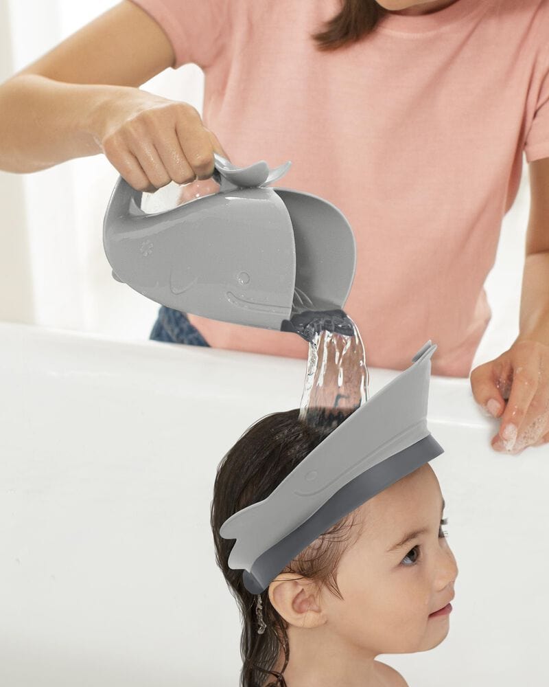Skip Hop MOBY Baby Bath Visor - Soft & Adjustable Bathing Hat for Infants & Toddlers - Perfect for Shampoo & Water Protection During Bath Time