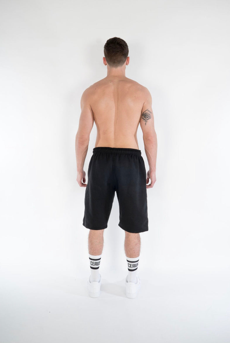 Cerus Black Legacy Men's Athletic Shorts - Lightweight, Quick-Dry & Comfortable for Running, Gym & Casual Wear