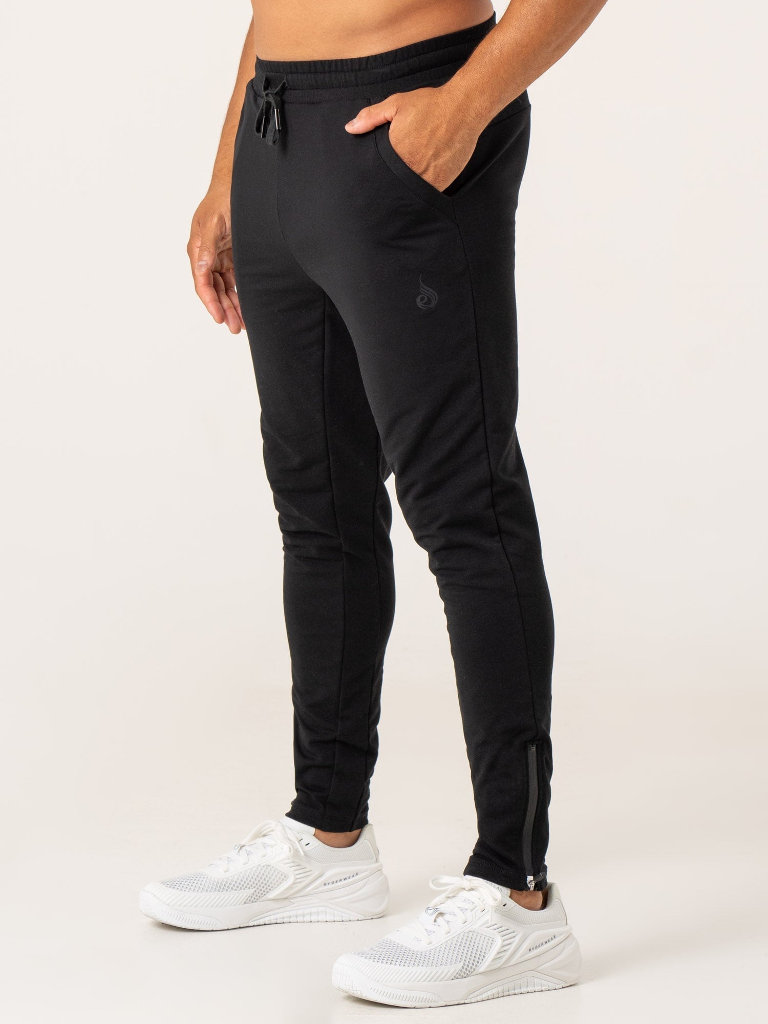 Pursuit Gym Track Pants for Men & Women - Breathable Workout Joggers - Black - Perfect for Running, Yoga & Gym Training