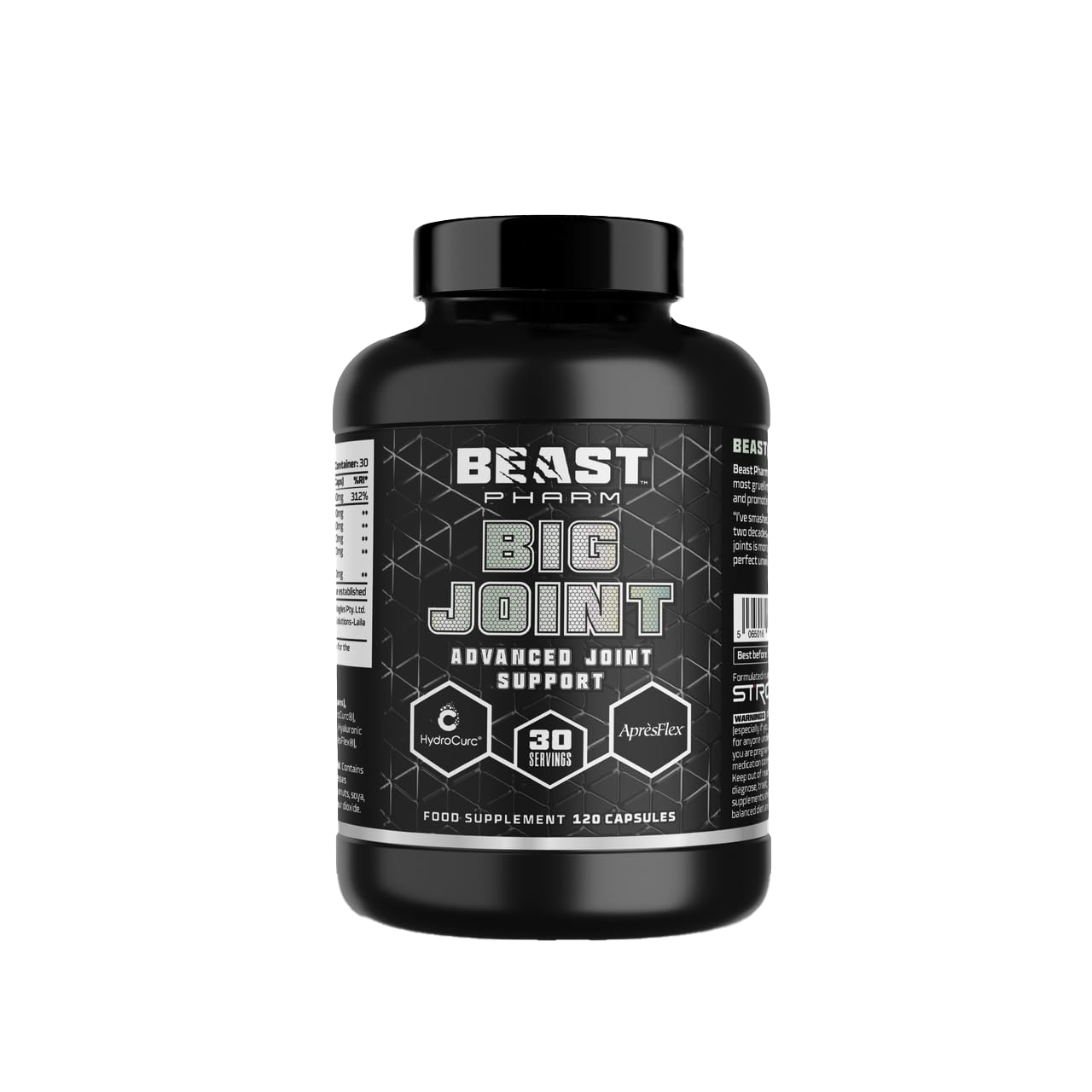 Beast Pharm Big Joint Supplement - 120 Capsules for Joint Pain Relief & Mobility Support - Ideal for Athletes & Active Lifestyles