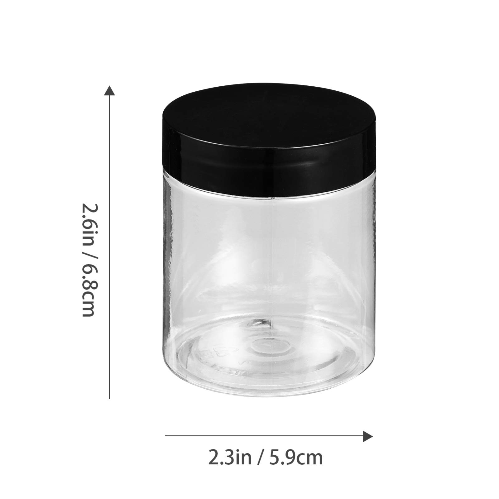 HEALLILY 12-Piece Plastic Cream Jars with Lids - 1oz Cosmetic Containers for Lotion, Face Mask, Makeup & Skincare Storage - Perfect for DIY Beauty Products, Salons, and Home Organization