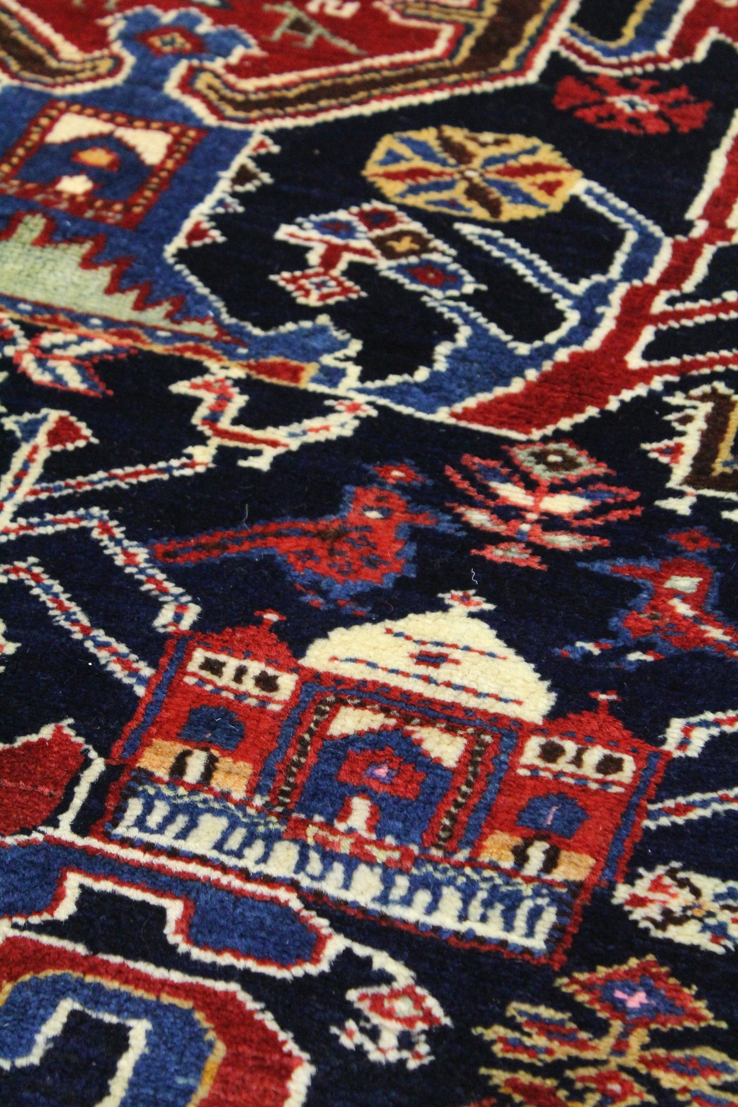 Handwoven Antique Luri Mosque Tribal Rug - Authentic Persian Oriental Carpet for Home Decor, Living Room, Bedroom & Office (J63619)