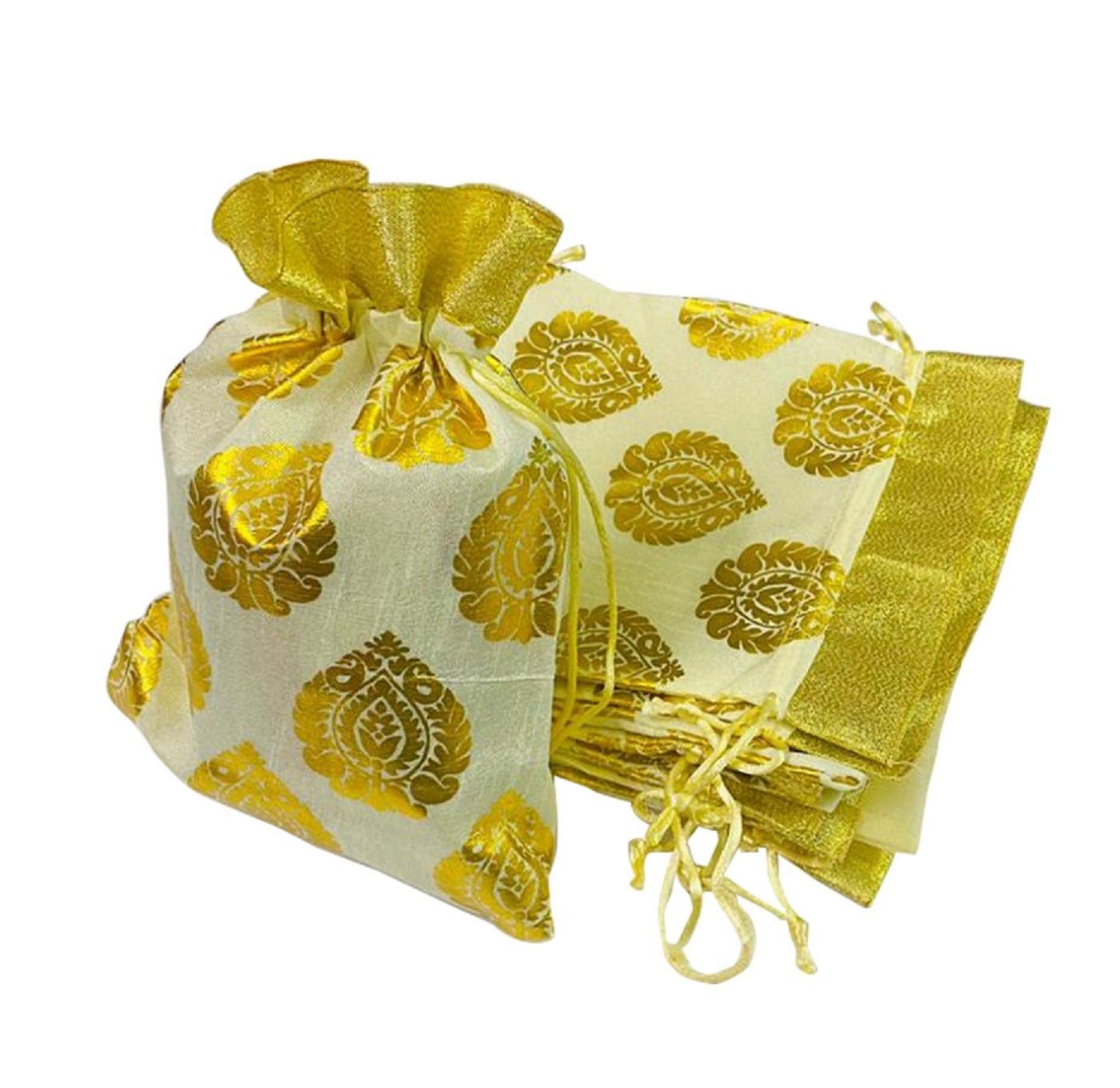 Moira Unisex Silk Brocade Potli Gift Bag (9