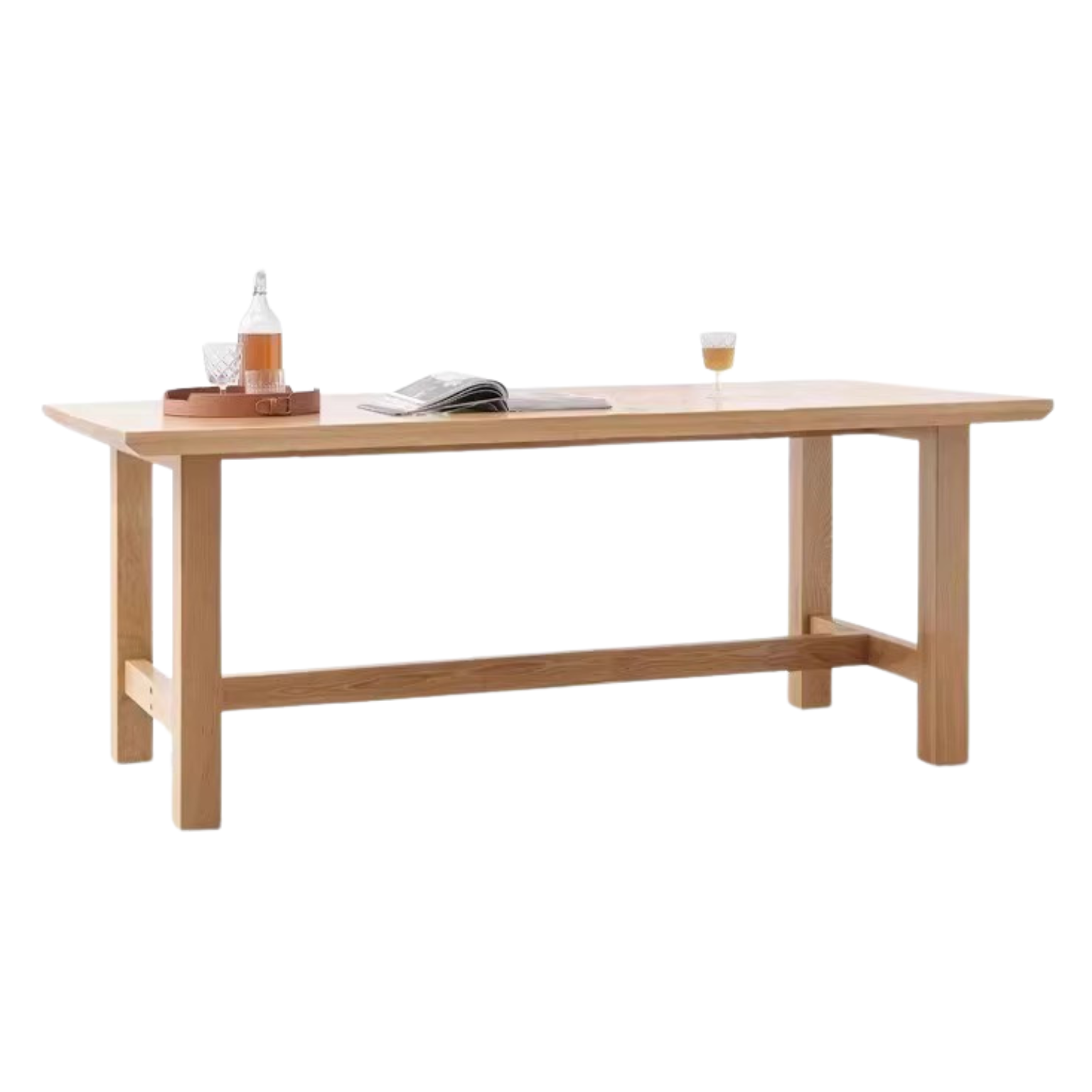 70.9x35.4x29.5 inch / 180x90x75 сm / Natural Wood Color / Ash Dining table