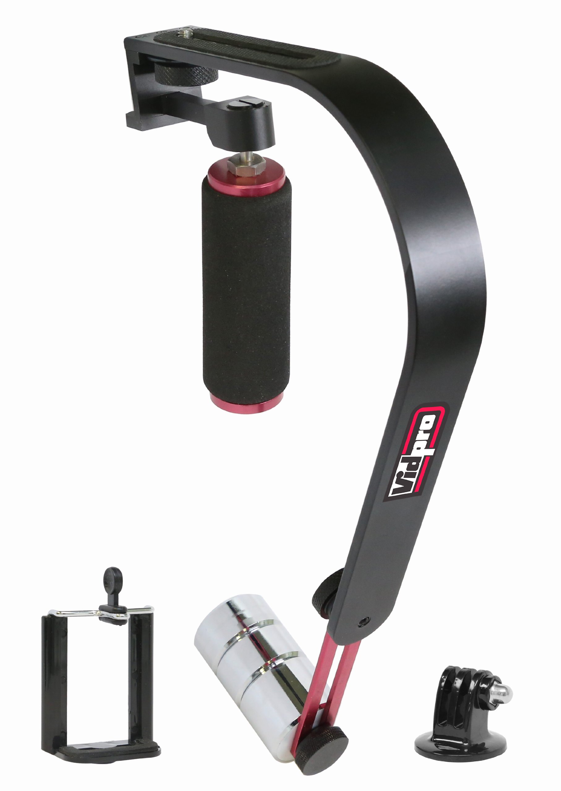 Digital Camera Video Stabilizer for Olympus OM-D E-M5 Mark II - 3-Axis Gimbal for Mirrorless Cameras, Camcorders & Smartphones | Includes GoPro & Smartphone Adapters | Perfect for Vlogging, Travel Videos & Action Shots