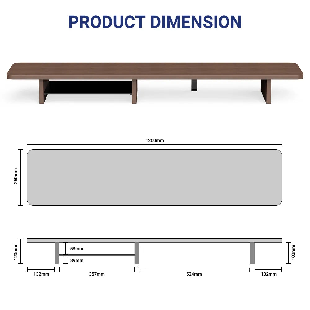 Ergonomic Monitor Stand Riser - Adjustable Laptop & Computer Screen Holder for Desk - Perfect for Home Office, Gaming & Workspace Setup