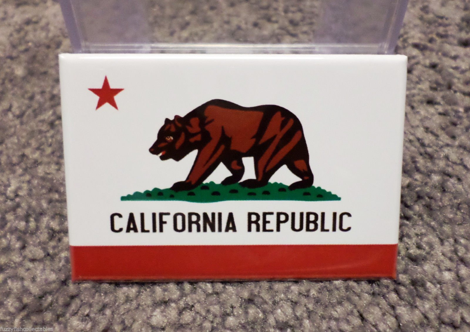 California State Flag Refrigerator Magnet 2x3 Inch - Strong Magnetic Decal for Fridge, Locker, Office & Home Decor - Perfect for Californians, Fans & Gifts