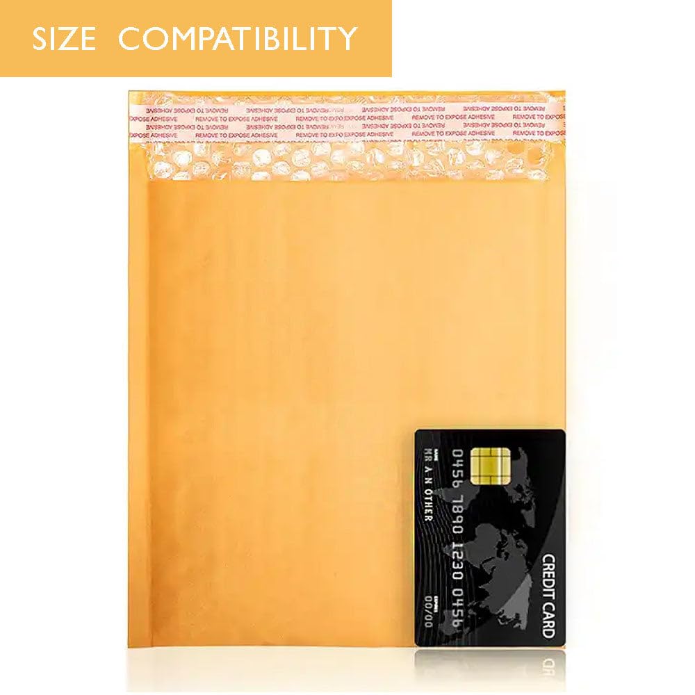 1000pcs 6x9 Inch Kraft Bubble Padded Envelopes - #0 Shipping Mailers for Ecommerce, Small Packages & Document Protection | Durable, Lightweight & Eco-Friendly Packaging Solution