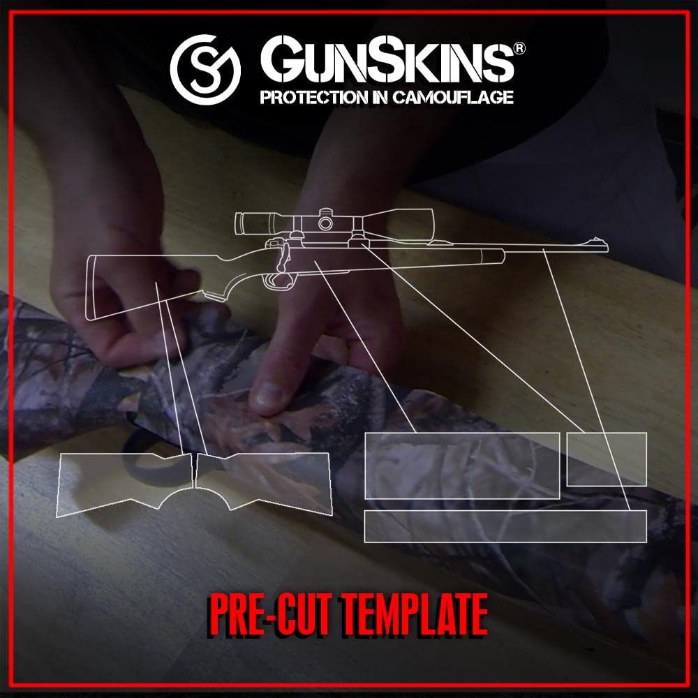 GunSkins Rifle Skin for Airsoft AEG - Vinyl Gun Wrap with Precut Pieces | Easy Installation, Universal Fit, 100% Waterproof Matte Finish | Made in USA | Perfect for Airsoft Battles, Hunting & Gun Customization